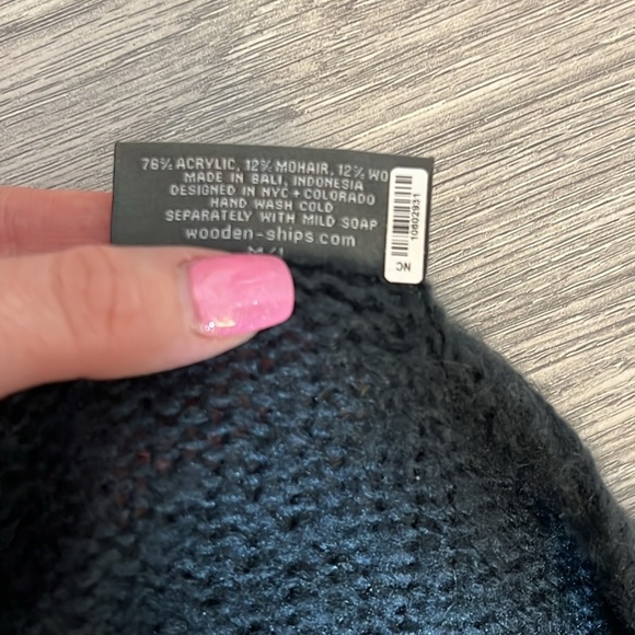 Wooden Ships Paola Buendaia Mohair Wool Falling Stars Knit Sweater M/L - Picture 4 of 4